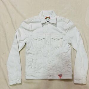 Guess denim jacket special edition 
Friends with you collab edition